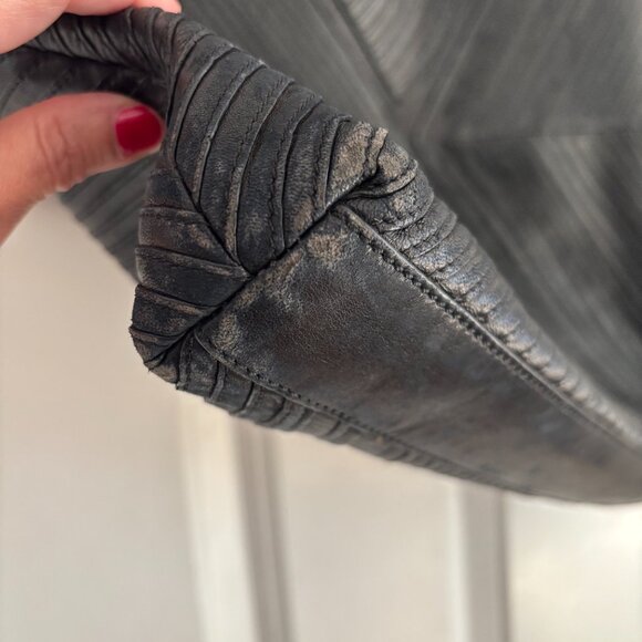 Reed Krakoff Black Leather Tote Bag Geometric Flat Shopper Minimalist Laptop - Picture 7 of 13